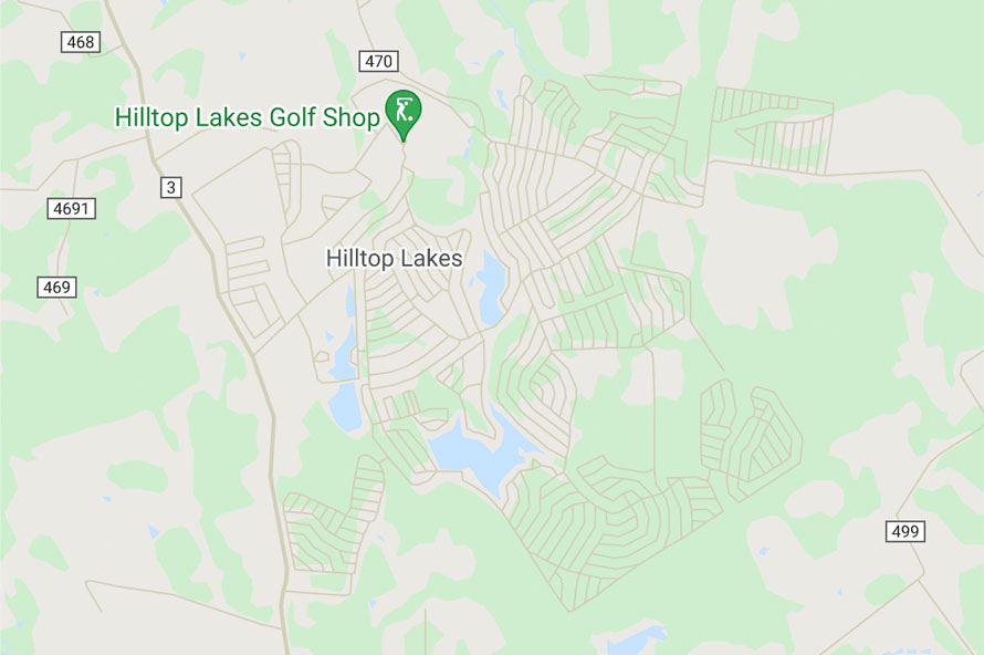 Hilltop Lakes Map